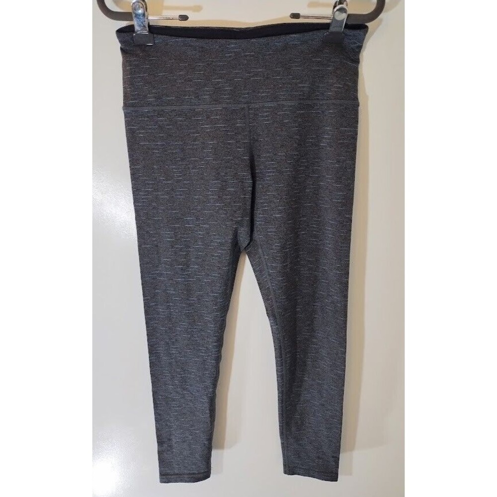 Tuff Athletics Womens Medium Gray Blue Heathered Yoga Workout Active Leggings